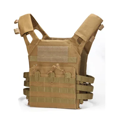 Mud color 600D Охотничий Тактический жилет военный Molle Plate Carrier журнал страйкбол Пейнтбол CS открытый защитный легкий жилет - Цвет: Mud color