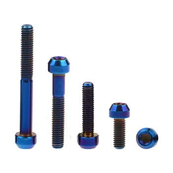

Xingxi Titanium Bolt M6x10 15 20 25 30 35 40 50 60 65mm Inner Torx Head Ti Bolts Screw for Bicycle Motorcycle Modification 1Pcs