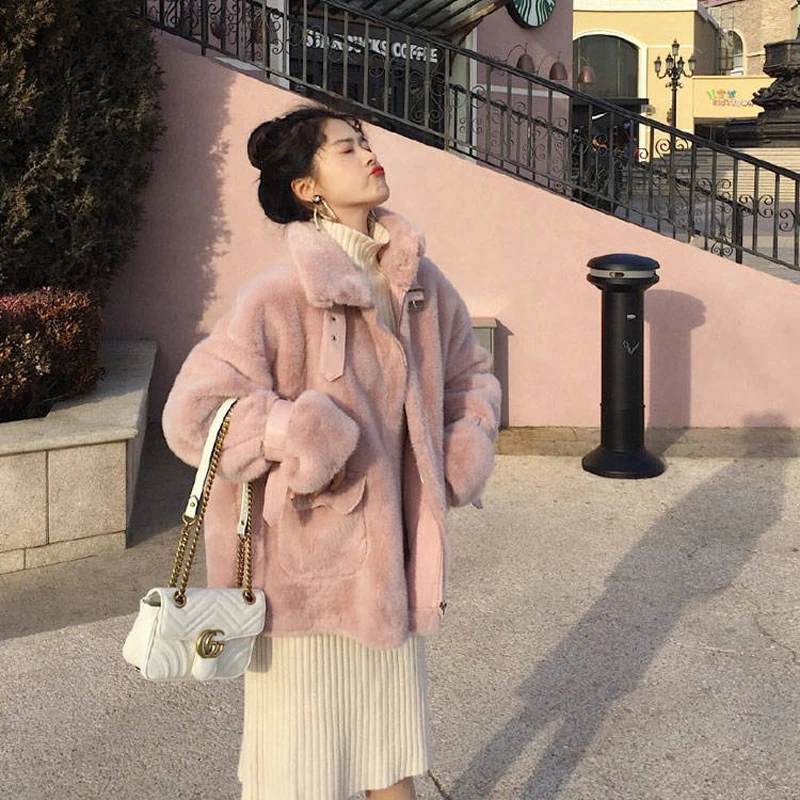 Bella philosophy Wonder solid pocket женские пальто из искусственного меха женские повседневные теплые элегантные модные пальто на молнии женские зимние пальто