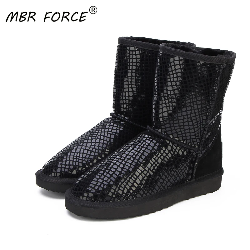 MBR FORCE/австралийские классические модные зимние сапоги из натуральной воловьей