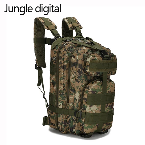 Jungle digital Уличные военные рюкзаки 1000D нейлон 3P водонепроницаемый армейский рюкзак спортивный Кемпинг Туризм отслеживание рыбы во время рыбалки охотничьи сумки - Цвет: Jungle digital