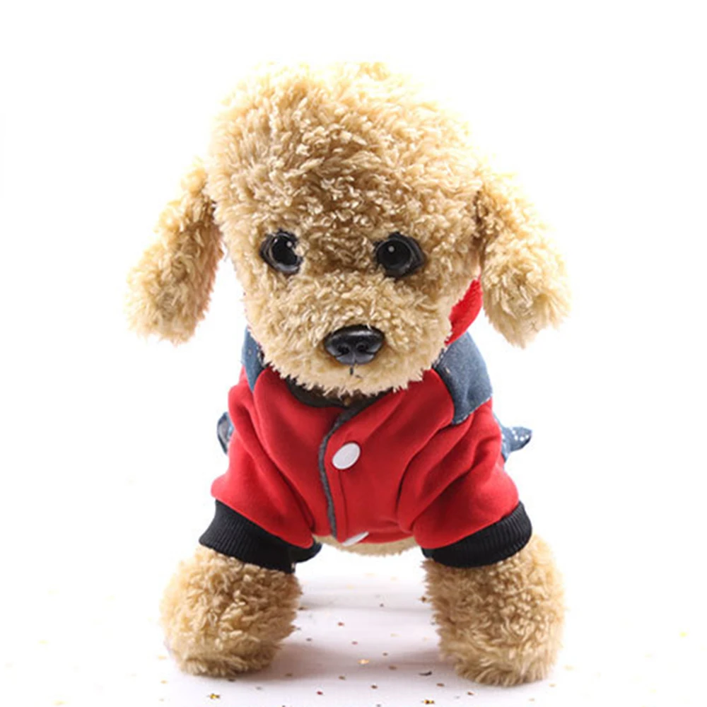 Домашняя собака теплая одежда жилет куртка для домашнего питомца двухслойный утолщение щенков Забавный костюм Oufit платье для маленьких больших собак XS-XXL