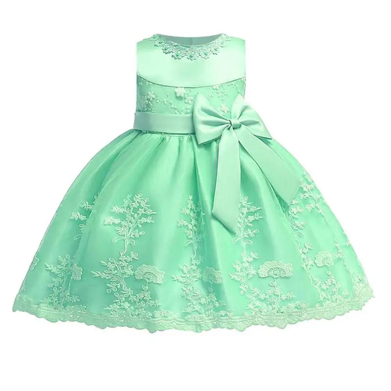Light green Г. Платье для новорожденных девочек рождественские детские платья для девочек, платье принцессы для первого дня рождения vestidos Infantil, 3, 9, 24 месяца - Цвет: Light green