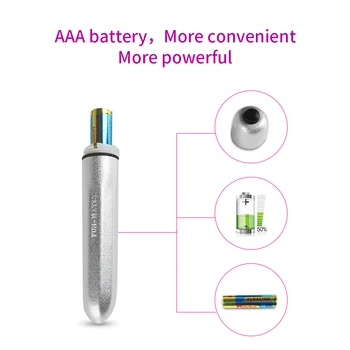 LEVETT Bullet Vibrators For Women Finger G-Spot Clitoris Stimulator Vibrating Erotic Sex Toys Masturbator female Adult 16 Speeds 6