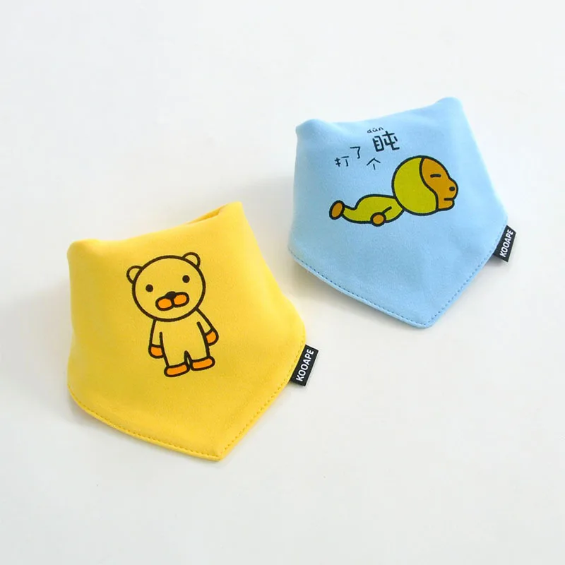 Bavoir Bandana Bébé En Coton Absorbant – Motifs Dessin Animé, 2 Pressions Réglables, Unisexe, Pour Bave Et Repas - 13