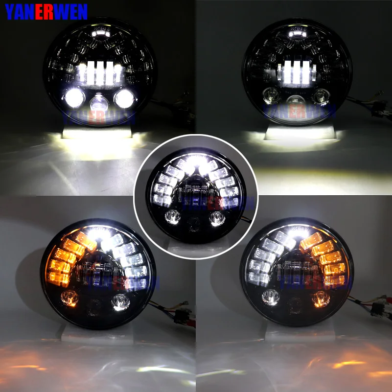 7 дюймовые светодиодсветодиодный фары утвержденные в точку новый матричный