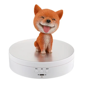 

Electric Rotating Jewelry Watch Display Stand Base Turntable Rotary Mirror Surface Jewellery Packaging Display Jewelry Box