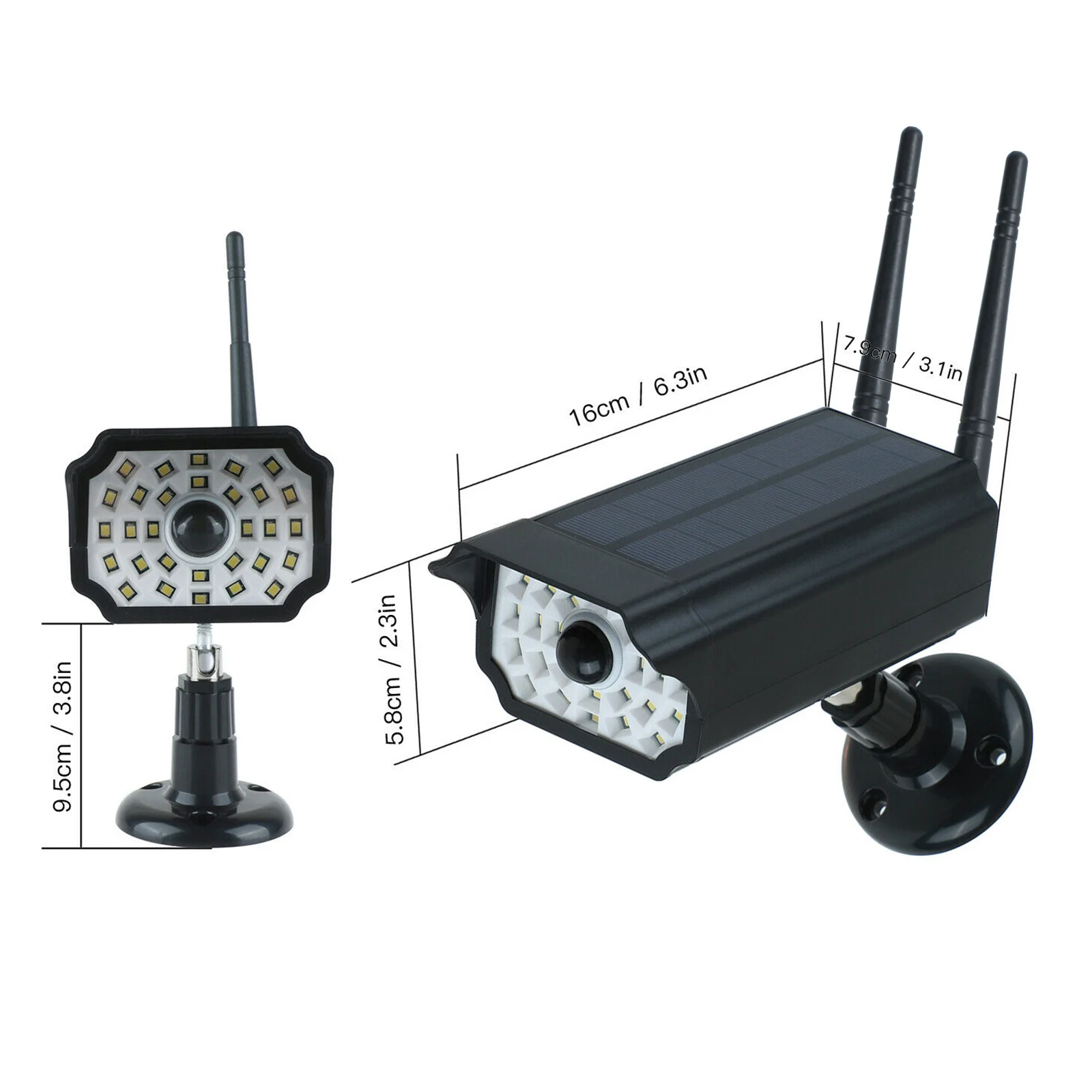  Fake CCTV Outdoor Camera Solar Power Simulation Dummy Camera Waterproof Home Security CCTV Surveill - 4.0004E+12