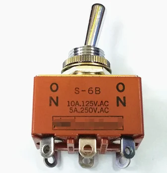 

Free shipping 2PCS/Lot Japanese switch S-6b 6-pin 2-speed button switch 12mm