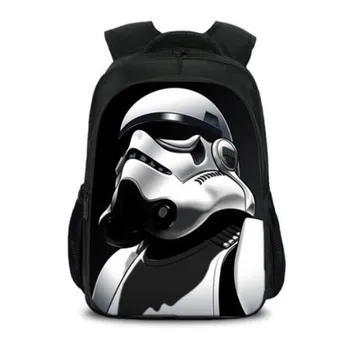 

16inch Star Wars School Bag The last Jedi Anime Darth Vader Yoda Backpacks Animal Boys Girls Teenager School Mochila Bolsa
