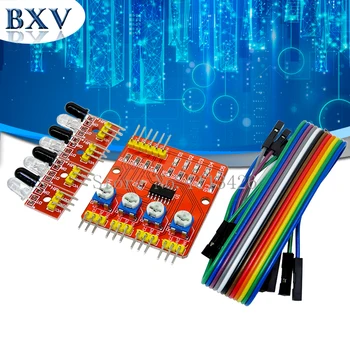 

10PCS Four-way infrared tracing / 4 road tracking module / transmission line modules / obstacle avoidance / car / robot sensors