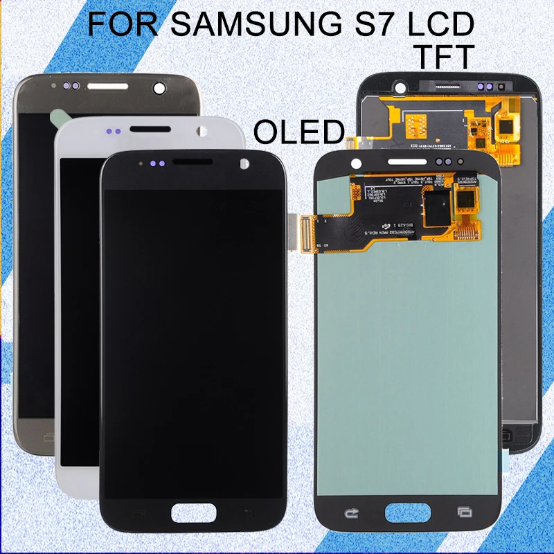 Catteny 5 1 дюймовый S7 Lcd G930F дисплей для Samsung Galaxy G930 с сенсорным экраном дигитайзер
