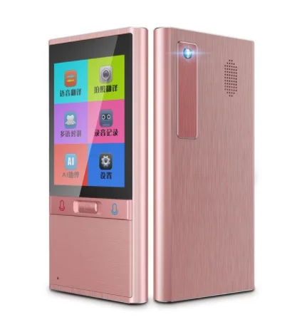 pink T9 умный голосовой переводчик с 2,8 дюймовым сенсорным экраном мгновенный переводчик языков портативный речевой переводчик с контактным экраном - Цвет: pink