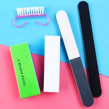 5 шт. профессиональный набор для чистки пилка для ногтей средство для удаления кутикулы дизайн ногтей Педикюр шлифовальный пилка УФ гель шлифовальный аппарат для маникюра LE1044