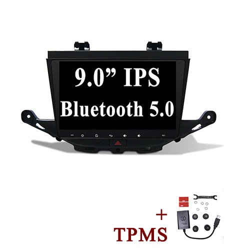 with External TPMS YAZH для Buick Verano GS/Vauxhall OPEL ASTRA K 2012- Автомобильный мультимедийный блок с 9," ips HD радио/зеркальная связь/Bluetooth 5,0 - Цвет: with External TPMS