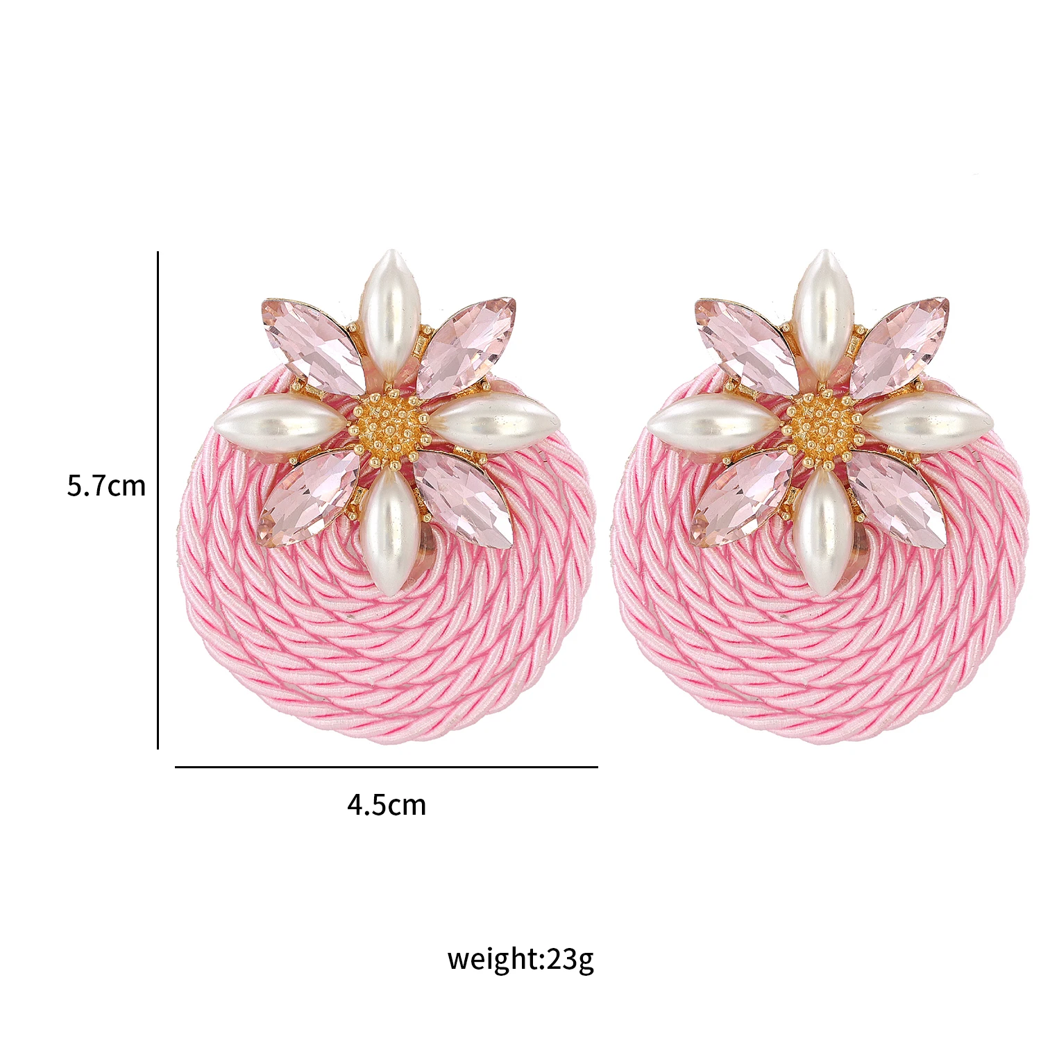 Drop earrings JURAN Brand ethnic long tassel earrings Women Pink collection Bohemia geometry drop earrings Exquisite party jewelry