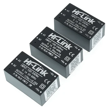 

5pcs HLK-5M03 HLK-5M05 HLK-5M12 5W AC-DC 220V to 12V/5V/3.3V Buck Step Down Power Supply Module Converter Intelligent