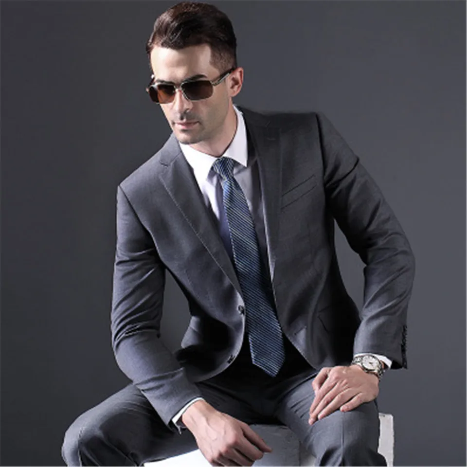 Style and color Мужской костюм Smolking Noivo Terno Slim Fit Easculino вечерние костюмы для мужчин костюм размера плюс Досуг Masculino Best Man - Цвет: Style and color