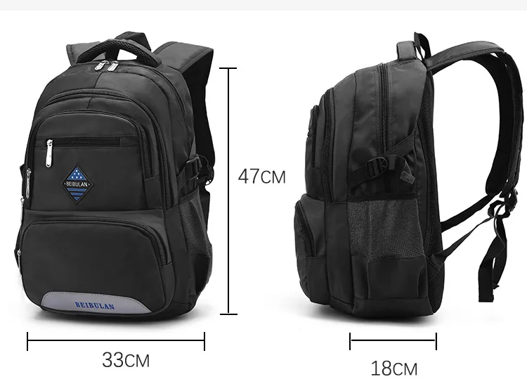 Natural Fish Young STUDENT'S BOY'S GIRL'S School Bag 2-4-6 Grade Relaxation Spine-Fashion Schoolbag for Elementary School Studen