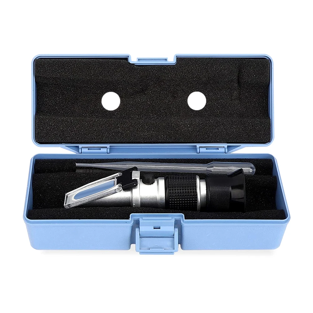 

Hand Held Automotive Antifreeze Refractometer Engine Fluid Glycol Point Car Battery Freezing ATC Tester Tool With Box 50% Off