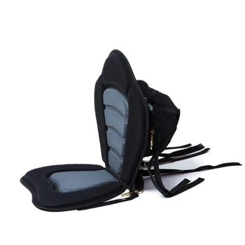 

Kayak Seat Canoe Adjustable Boat Cushioned Fishing Seat Backrest Support with Detachable Back Storage Bag Universal
