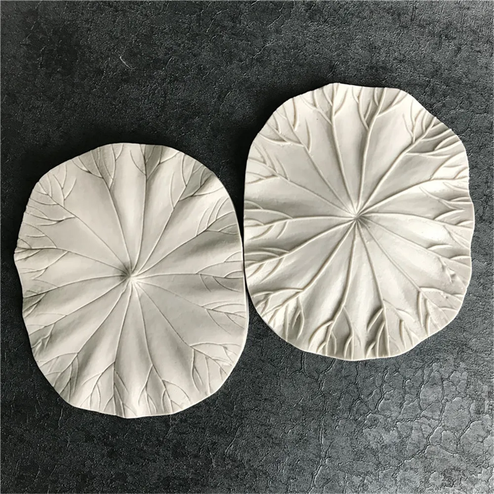 

Resin Polymer Molds Lotus Leaf Patterns Designer DIY Flower Decorative Silica Gel Cake Mould Stampi Silicone Mold