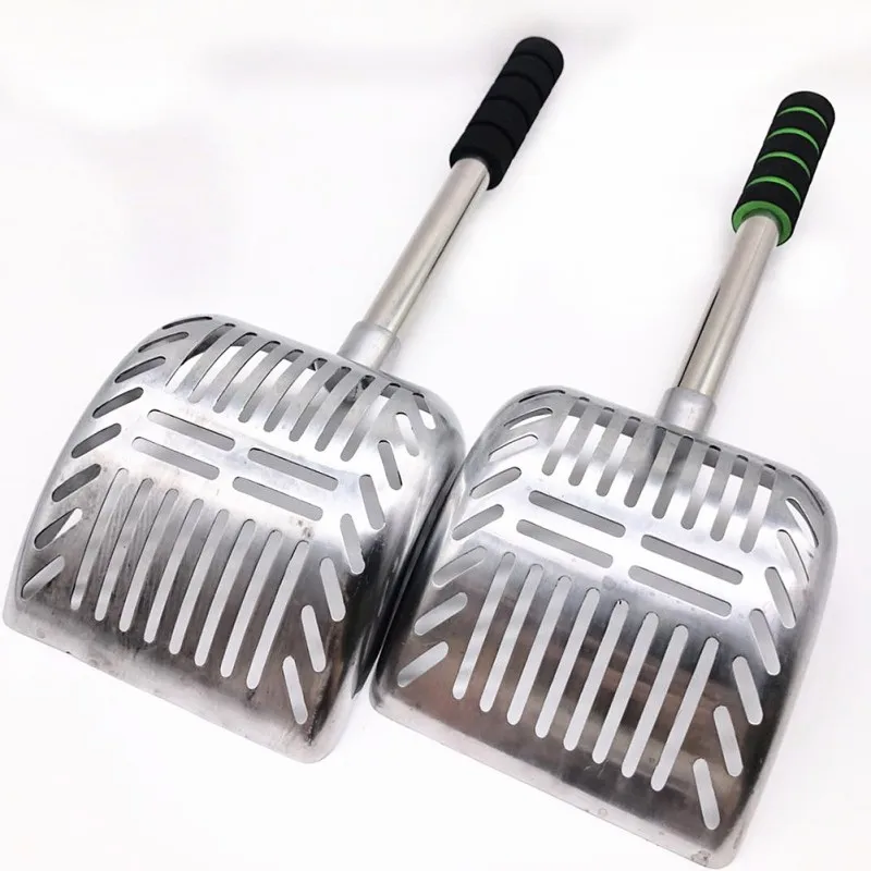 Multifuntional Stainless Steel Cat Litter Scoops Pet Kitty Dog Litter Box Cleaner Shovel With Reinforced Comfort Handle Decor