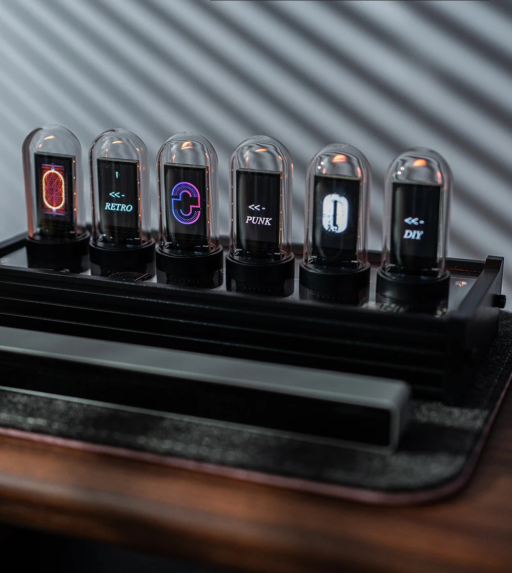 

Настольные часы EleksTube IPS, 6 лампочек, псевдо-светящиеся, RGB