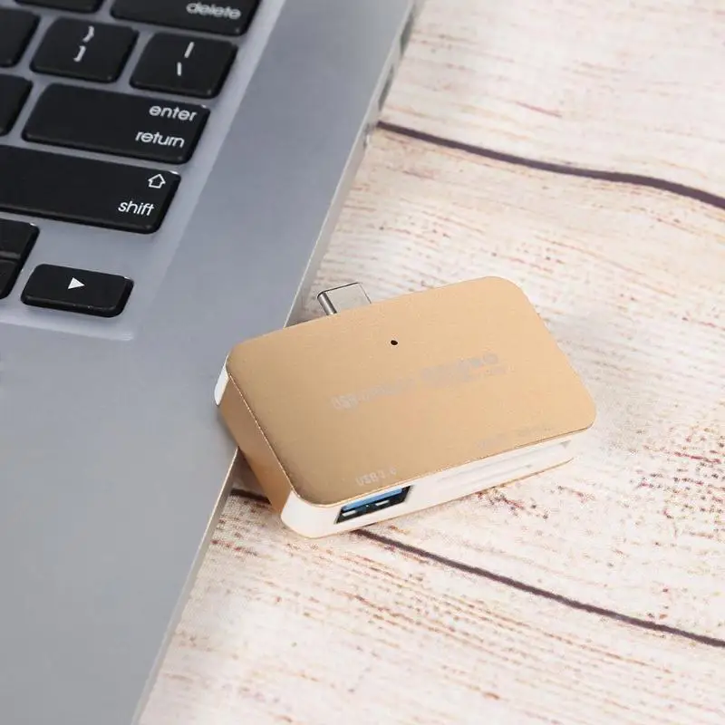 3 в 1 кард-ридер тип-c tf-карта USB3.0 OTG тип-c считыватель смарт-карт памяти область применения Windows компьютер