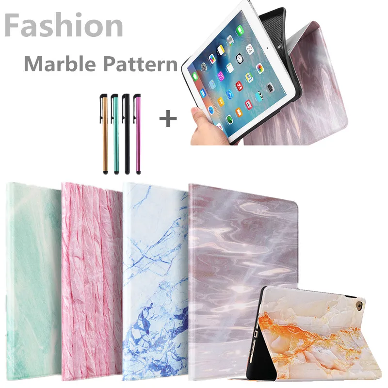 

Marble Case For iPad Pro 10.5 Case Air 3 Soft Cover for iPad Pro 9.7 '' 11 '' Cases Funda For iPad 2018 9.7 2017 Air Air 2 Case +Pen