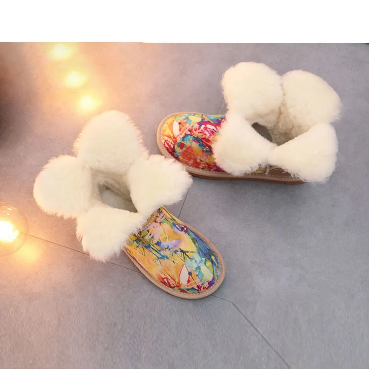 MIYAGINA/классические короткие зимние женские ботинки из овечьей кожи с меховой подкладкой; повседневные Зимние ботильоны; 10 цветов; размеры 34-40
