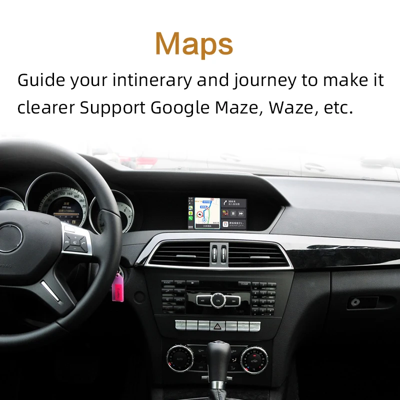 Sinairyu беспроводная Apple Carplay для Mercedes NTG4.0 A B C E GLK GLA ML SLK Class 2007-2011 Benz Car play Android Auto/Mirroring