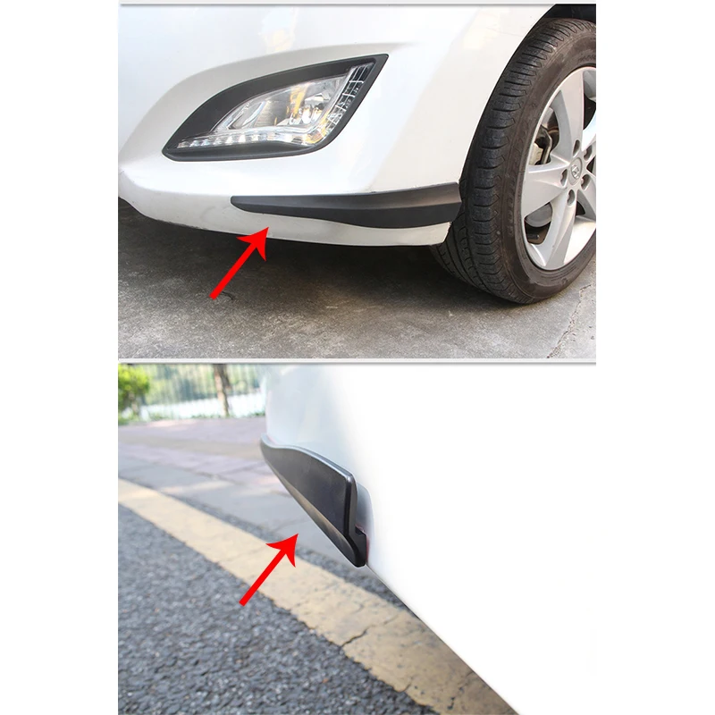 УГЛЕРОДНЫЙ автомобильный спойлер 6D 2 шт. полоса на бампер наклейка для Mercedes Benz W211