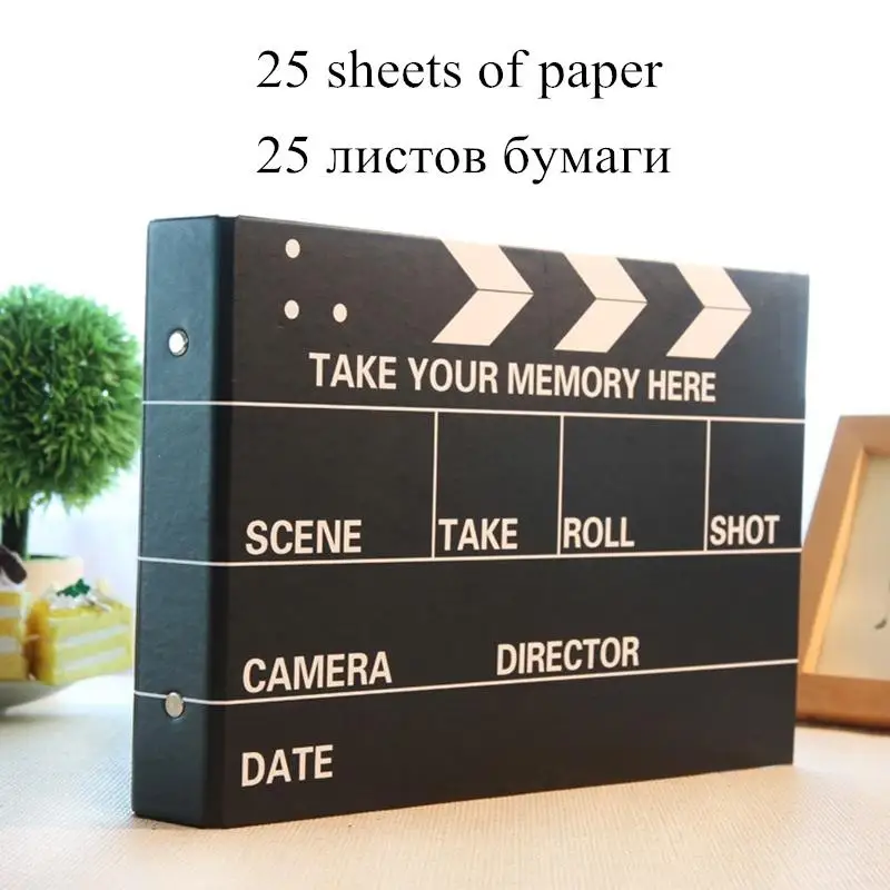 25 sheets 1" DIY фотоальбом, чехол для фото, для малышей, детей, влюбленных в семью, подарки на свадьбу, день рождения, липкий, с памятью, альбом для скрапбукинга - Цвет: 25 sheets