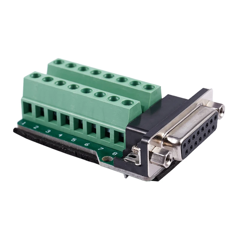 ABGN Hot DB15 D SUB VGA 15pin Женский адаптер Jack терминал Breakout PCB плата|Вилки с розеткой| |