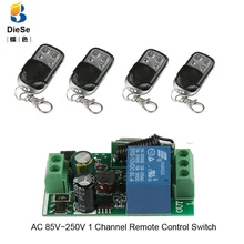 433 МГц Универсальный Беспроводной дистанционного Управление переключатель AC220V 1 канал модуль приемника радиорелейной линии и 433 МГц пульты дистанционного управления для гаражных ворот и ворота