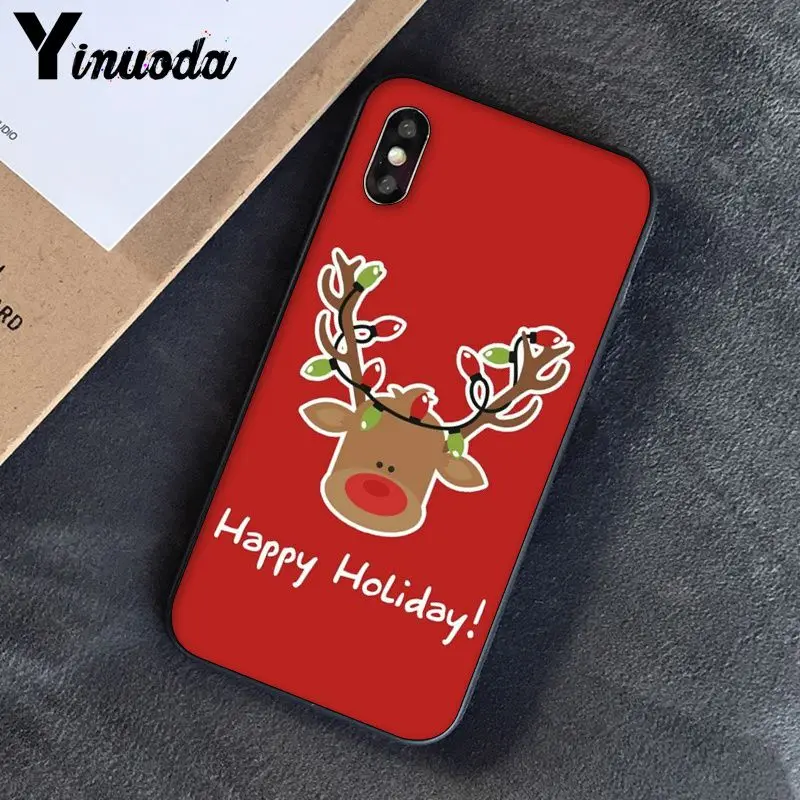 Yinuoda happy new year Custom Photo мягкий чехол для iPhone X XS MAX 6 6s 7 7plus 8 8Plus 5 5S SE XR 11 11pro max - Цвет: A12