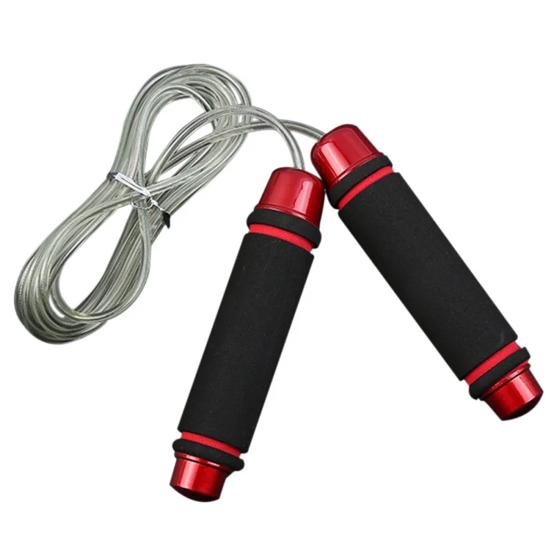 170g Wind Red 2,8 м скоростной скакалка, подшипник, проволока, скакалка, подшипник для прыжков и фитнеса, упражнения, аэробика, боксерское оборудование, регулируемый Jum - Цвет: 170g Wind Red