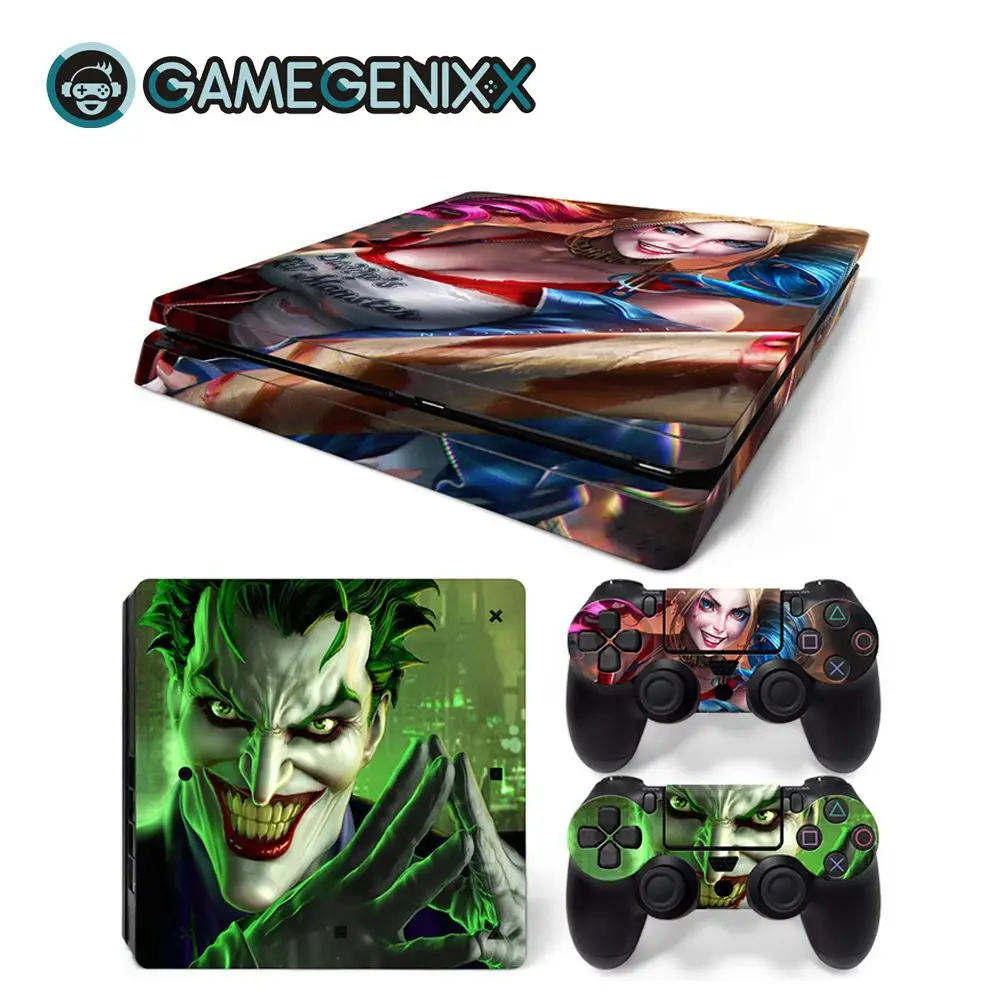 The Joker Защитная Наклейка GAMEGENIXX для PS4 Slim Console и 2 контроллера-The Joker - Цвет: The Joker