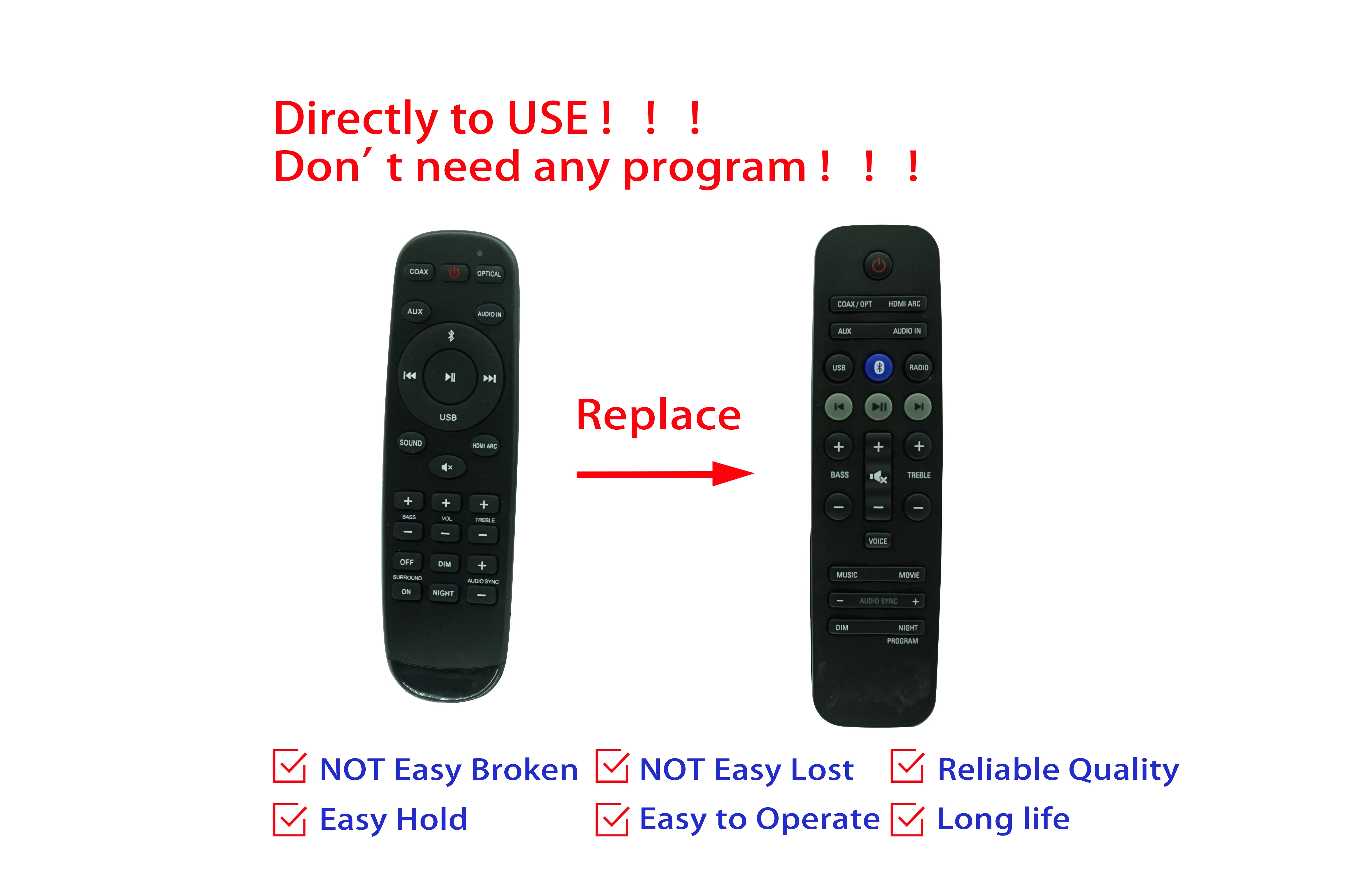 Пульт дистанционного управления для Philips HTL3140B/51 MKYT1503070004 996580002323 HTL3140 HTL3142S HTL3142S/12