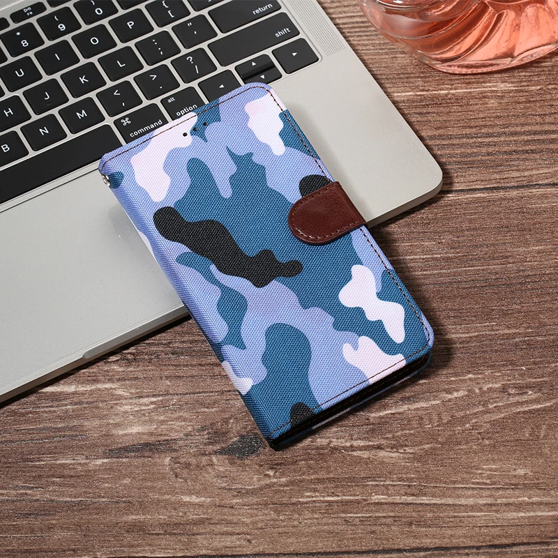 L01 Камуфляжная кожаная откидная крышка для Xiaomi RedMi Note 7 Чехол-подставка Магнитная Обложка для книги для Xiomi RedMi 7 Чехол - Цвет: L01