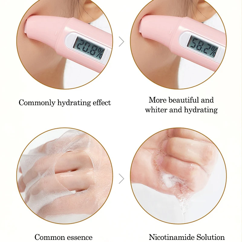 SENANA Whitening Freckle Removal Face Mask Anti Aging Wrinkle Moisturizing Nicotinamide Mask Remove Dark Spots Skin 4