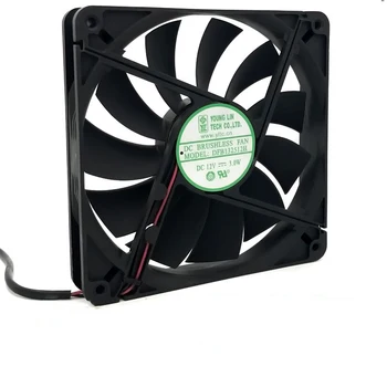 

Free shipping Wholesale: 13525 DFB132512H 12V 135*135*25mm 13.5CM 2 line chassis cooling fan