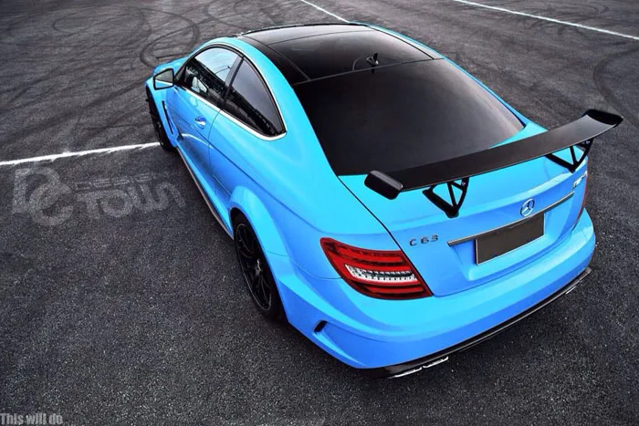 Подходит для Mercedes-Benz C63 Black Series 204 C200 C180 C300 C 2 двери или 4 двери углеродного волокна задний спойлер заднего крыла