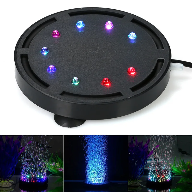 

Waterproof Aquarium Lighting Submersible Led Bubble Air Light Colorful Aquarium Decoration Fish Tank Bubbler Lamp 220V