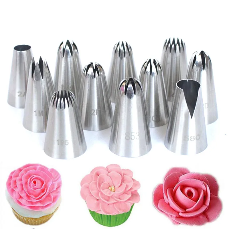 26 Styles Rose Flower Large Size Cake Nozzle Kitchen Accessories