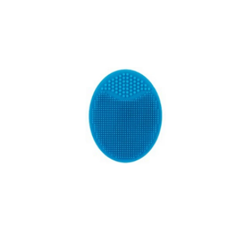 Blue Силиконовая Подушечка для умывания лица отшелушивающая щетка для удаления черных точек инструмент Мягкая глубокая очистка лица кисти для ухода за лицом TSLM1 - Цвет: Blue