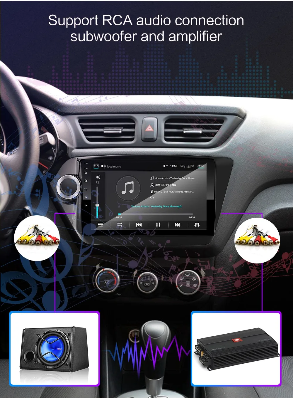 Автомагнитола для KIA RIO 3 4 2010 до автомобильный Android мультимедийный видео плеер навигация gps Bluetooth Авторадио Стерео 2 din