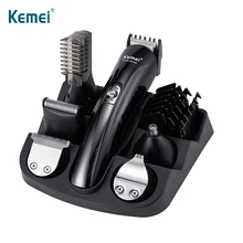 KEMEI 11 в 1 перезаряжаемый триммер для волос титановая машинка для стрижки волос Электрический триммер для бороды машинка для стрижки волос триммер для мужчин