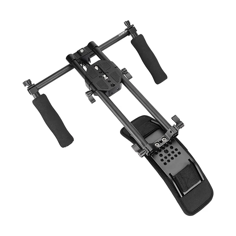 Camvate-handheld Câmera Shoulder Mount Rig Placa de Base Deslizante Pega Coberta por Esponja Dslr e Filmadoras Hdslr - Image 4